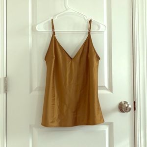 Satin Tank - Zara - Gold